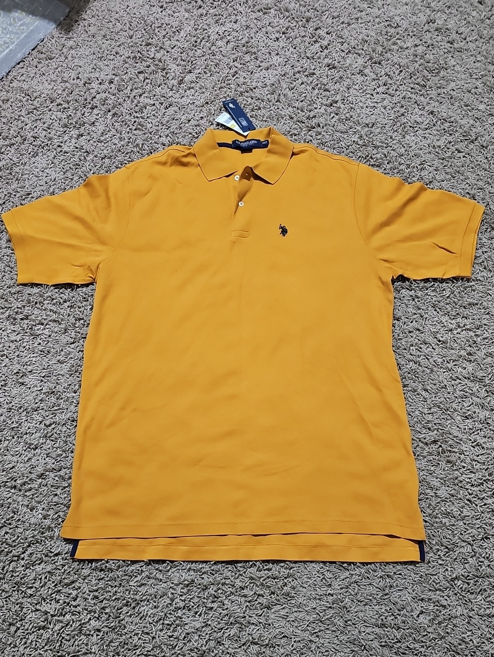 NWT U.S. Polo Assn. Shirt Collared Top Tall Luxury Feel 100% Cotton